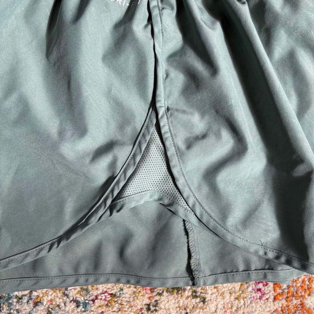Nike Running Dri Fit Women’s Sage Green Athletic Shorts - Picture 9 of 9